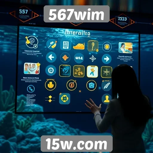 Exploração das funcionalidades interativas em 567wim